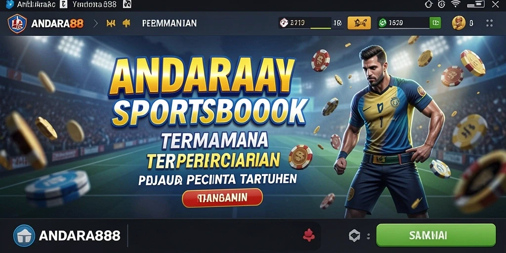 Tampilan permainan taruhan olahraga yang menarik dan interaktif.