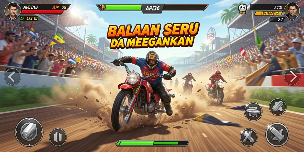 Tampilan gameplay seru dan menegangkan dalam API36.
