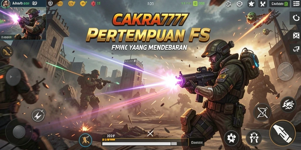 Tangkapan layar gameplay CAKRA777 menampilkan aksi pertempuran yang intens.