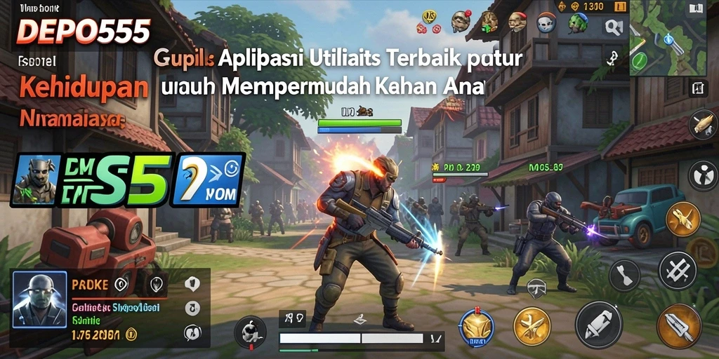 Tampilan antarmuka DEPO555 yang modern dan fungsional.