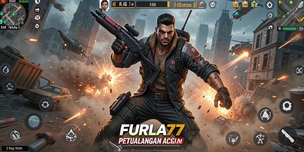 Tampilan gameplay seru dalam FURLA77 yang penuh aksi.