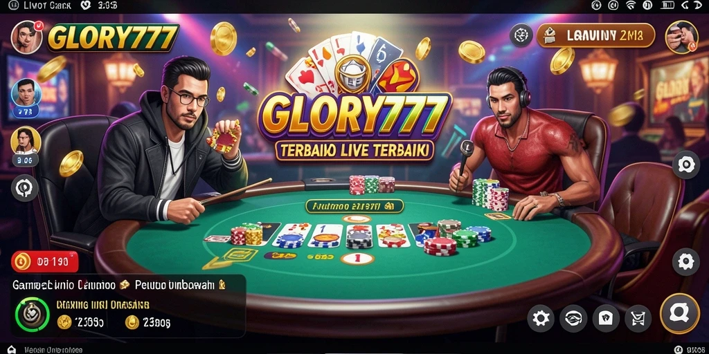 Tampilan gameplay menyerupai pengalaman kasino langsung yang nyata.