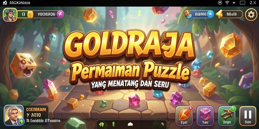 Gameplay menarik dari game puzzle GOLDRAJA dengan tantangan seru.