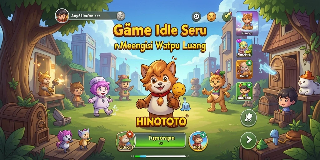 Screenshot utama HINOTOTO menampilkan gameplay Idle yang mengasyikkan.