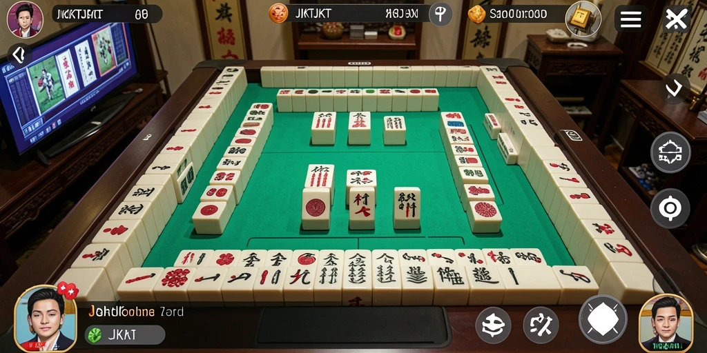 Tampilan permainan Mahjong yang menarik di JKTJKT.