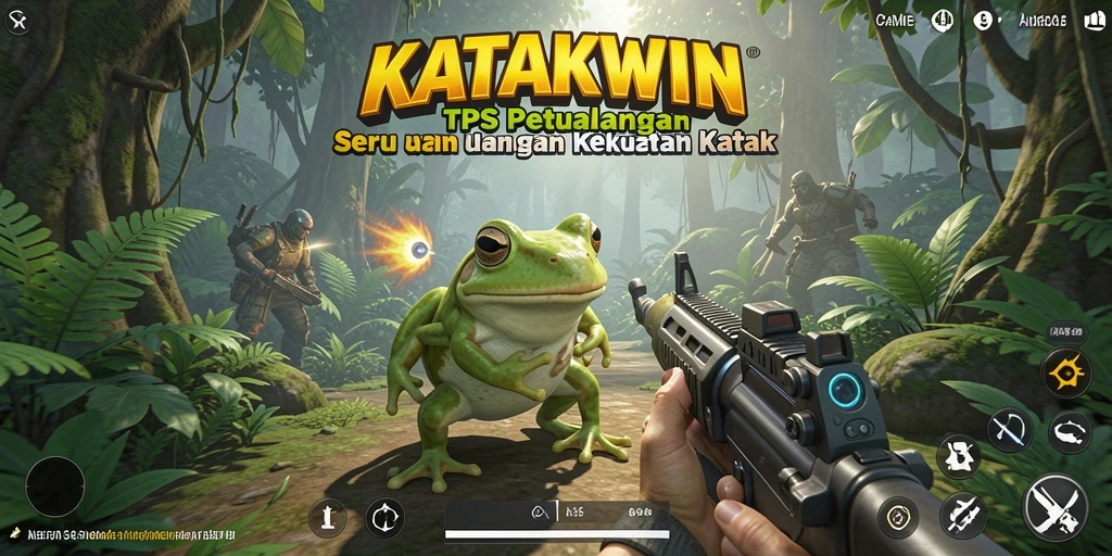 Tampilan menarik dari gameplay KATAKWIN yang seru.