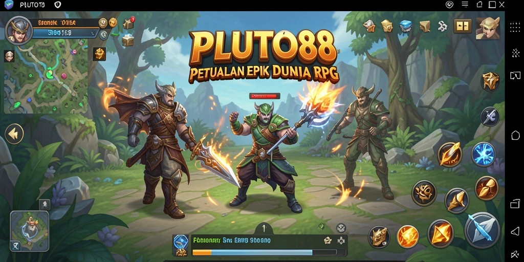 Screenshot gameplay menampilkan aksi seru dan grafis menawan dari PLUTO88.