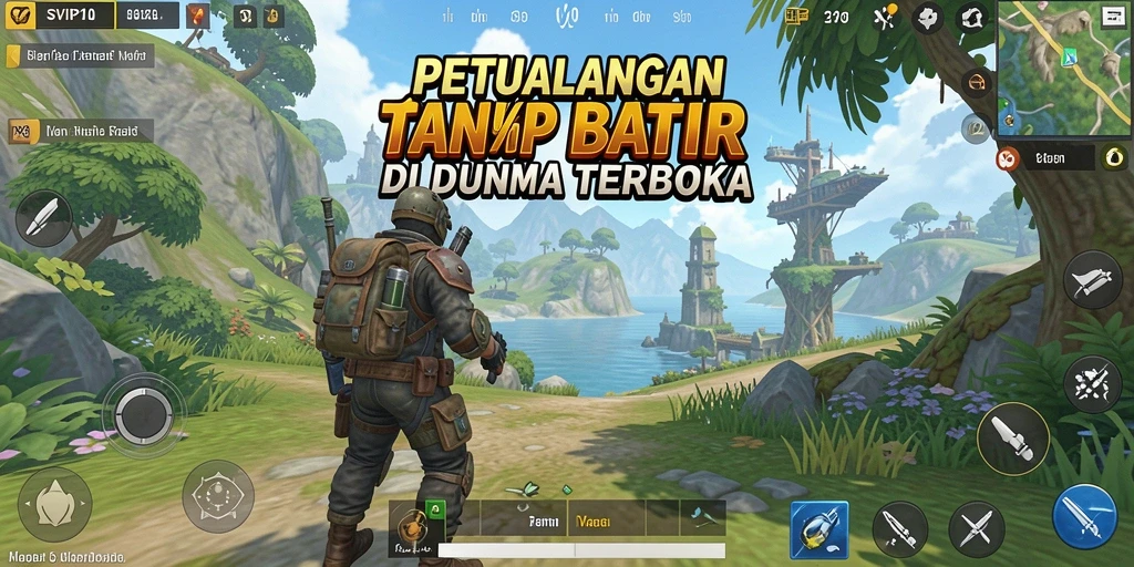 Screenshot gameplay menarik dari SVIP10 yang menunjukkan dunia terbuka yang menakjubkan.